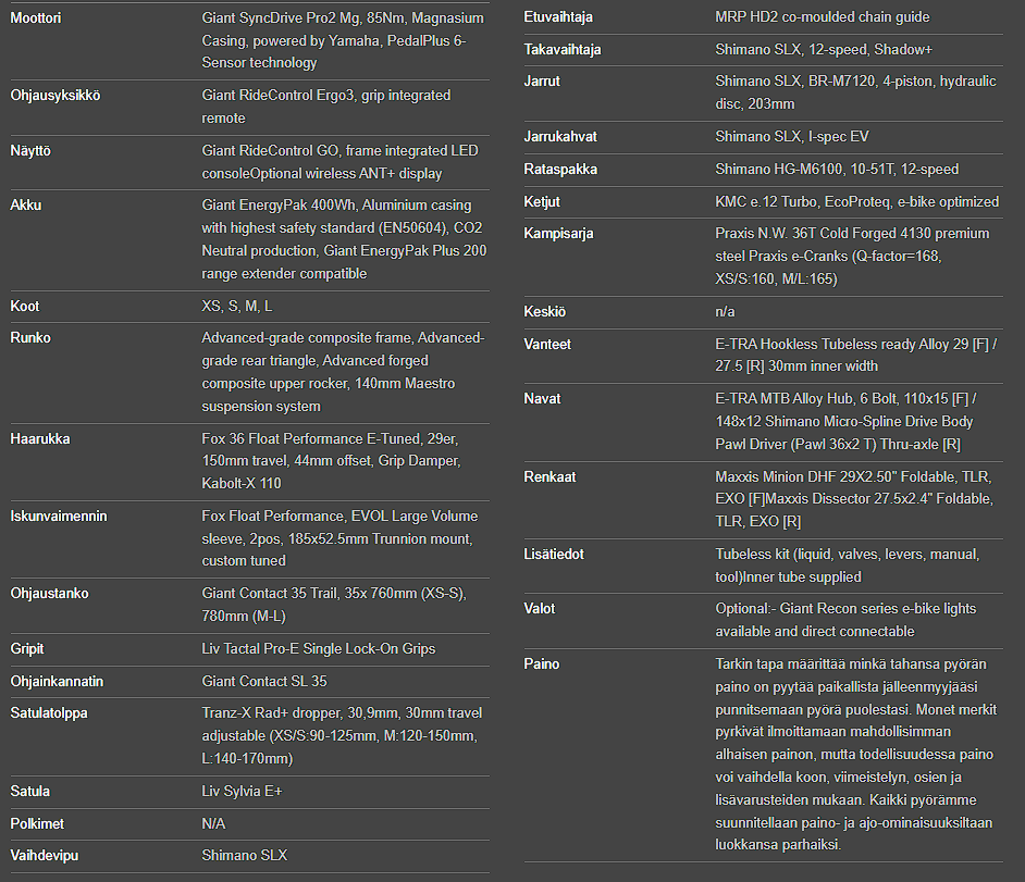 Liv Intrigue X Advanced E+ Elite2