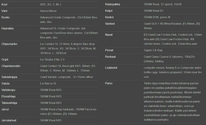 Liv Langma Advanced Pro 1 AXS