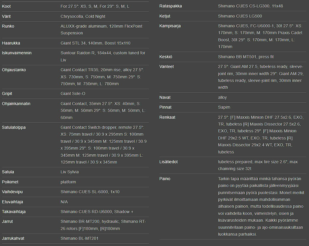 Liv Embolden 2 29" (2024)